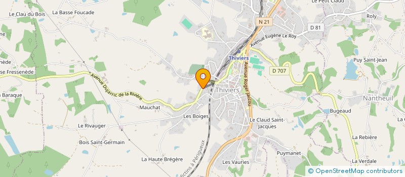 localisation de l'entreprise PASCAL ET RENAUD MEYZIE à THIVIERS