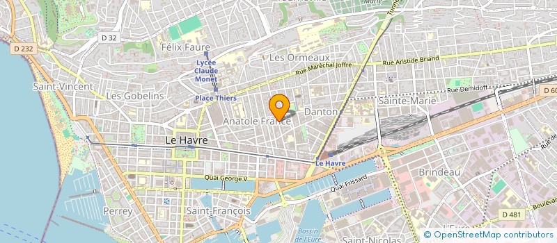 localisation de l'entreprise PASCAL ET STEPHANIE HERTELEER  LE HAVRE