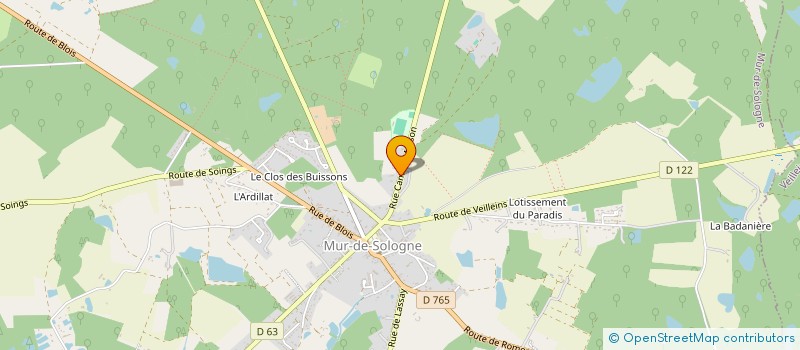 localisation de l'entreprise PASCAL ET THIERRY LOCATION  MUR-DE-SOLOGNE