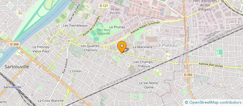 localisation de l'entreprise PASCAL FLEURS  SARTROUVILLE