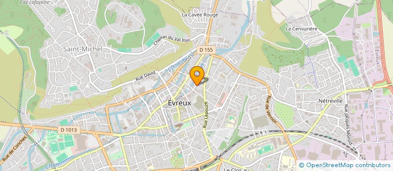 localisation de l'entreprise PASCAL FLUTEAU PODOLOGUE à EVREUX