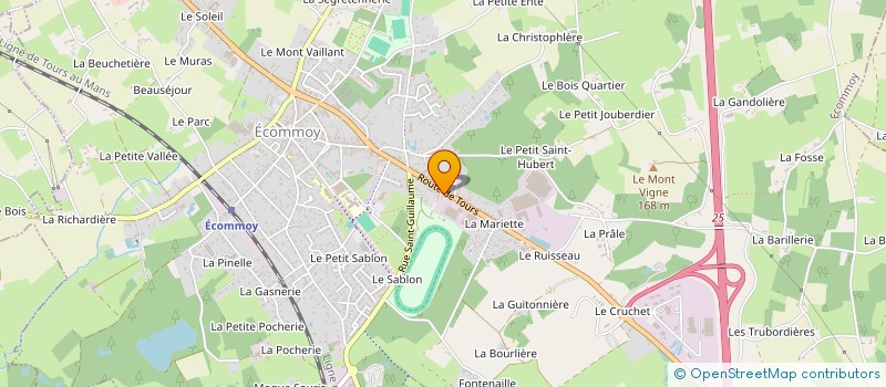 localisation de l'entreprise PASCAL FOUQUEREAU  ECOMMOY