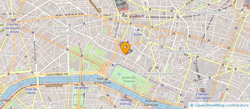 localisation de l'entreprise PASCAL FRANCK SAINT-HONORE à PARIS