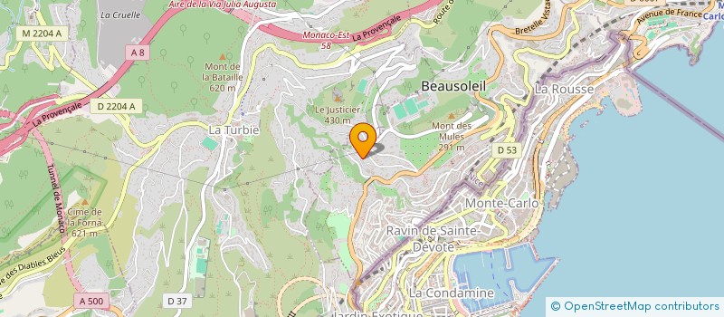 localisation de l'entreprise PASCAL GAUSSIN CONSULTING  BEAUSOLEIL