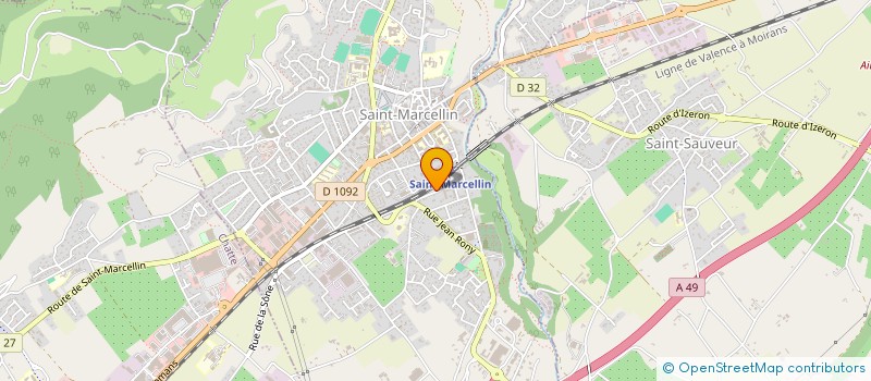 localisation de l'entreprise PASCAL GEOFFROY  SAINT-MARCELLIN