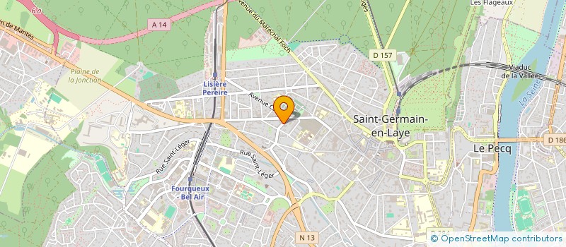 localisation de l'entreprise PASCAL GIGANDET ARCHITECTE ET ASSOCIES  SAINT-GERMAIN-EN-LAYE