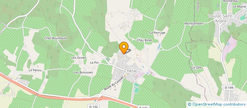 localisation de l'entreprise PASCAL GIRAUD  CHERAC