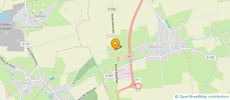 localisation de l'entreprise PASCAL HURIAUX  BEAUFORT