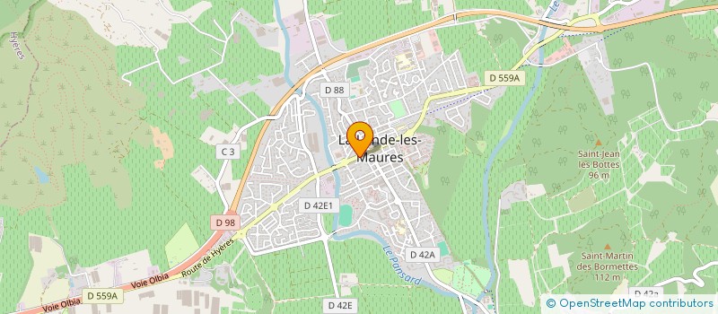 localisation de l'entreprise PASCAL IMMO à LA LONDE-LES-MAURES
