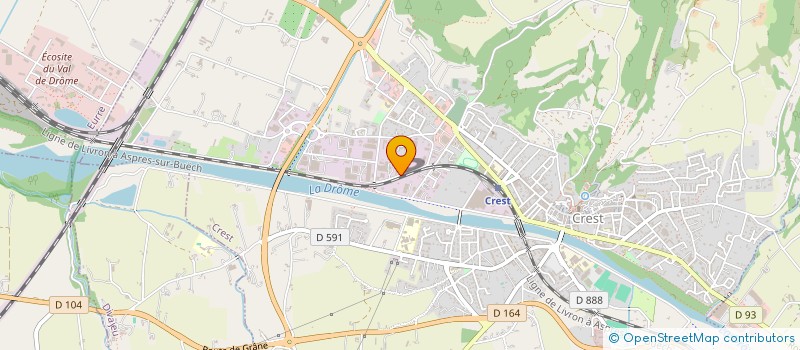 localisation de l'entreprise PASCAL LAMANDE  CREST