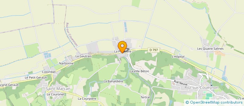 localisation de l'entreprise PASCAL LE MOAL CARRELAGE  ROZ-SUR-COUESNON