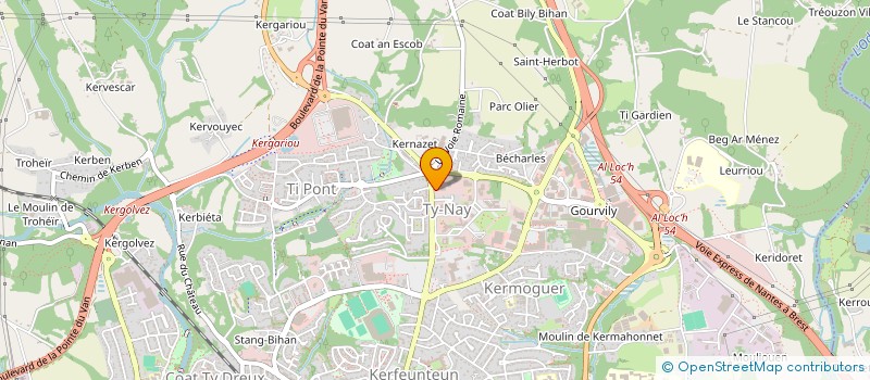 localisation de l'entreprise PASCAL LE MOIGNE à QUIMPER