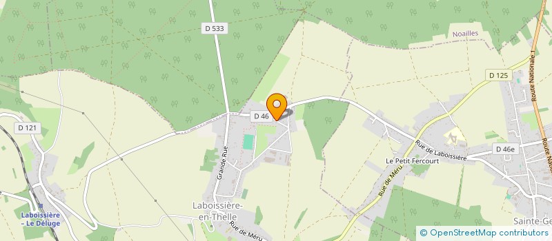 localisation de l'entreprise PASCAL LOCATION BENNE ENVIRONNEMENT  LABOISSIERE-EN-THELLE