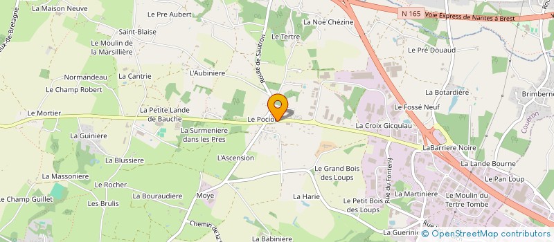 localisation de l'entreprise PASCAL LUCAS  COUERON