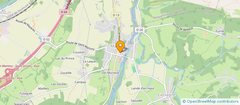 localisation de l'entreprise PASCAL MAILLET ARCHITECTURE  MAZERES-SUR-SALAT