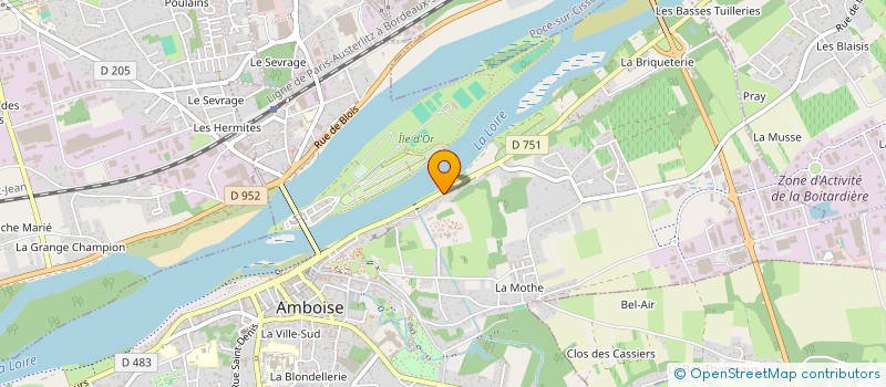 localisation de l'entreprise PASCAL MINEAU SARL  AMBOISE