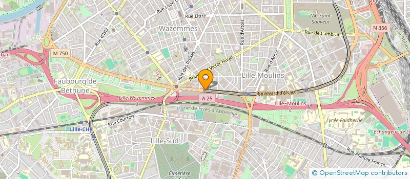 localisation de l'entreprise PASCAL NIVESSE à LILLE