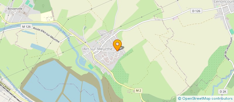 localisation de l'entreprise PASCAL OUTILS  ART-SUR-MEURTHE