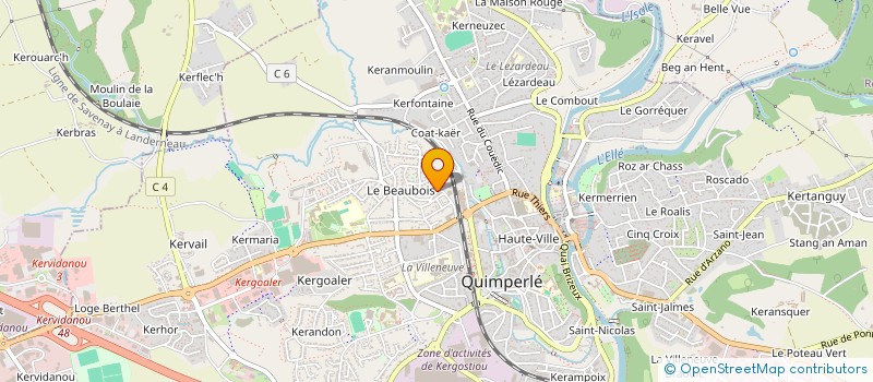 localisation de l'entreprise PASCAL PILLAULT CONSEIL  QUIMPERLE