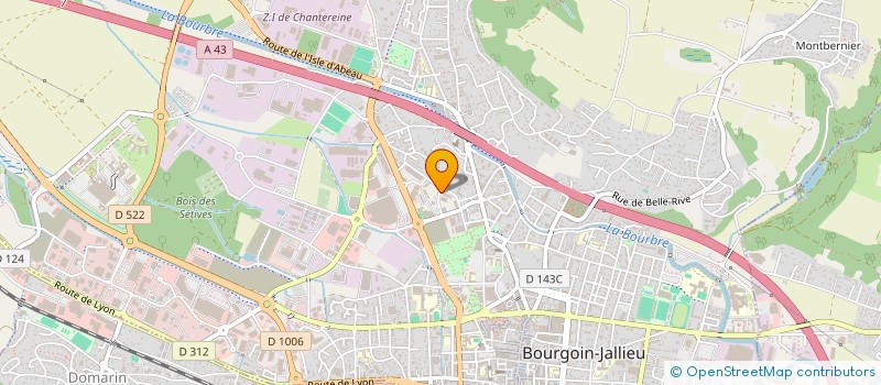 localisation de l'entreprise PASCAL RUTLERE SA à BOURGOIN-JALLIEU