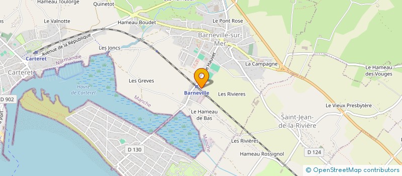 localisation de l'entreprise PASCAL SAVELLI, GEOMTRE-EXPERT à BARNEVILLE-CARTERET