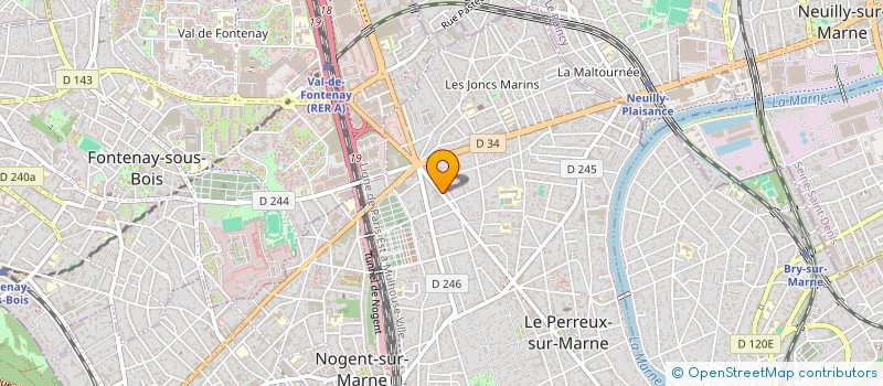 localisation de l'entreprise PASCAL SEBASTIEN à LE PERREUX-SUR-MARNE