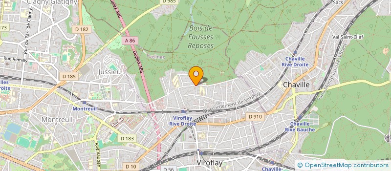 localisation de l'entreprise PASCAL VERSACI SARL  VIROFLAY