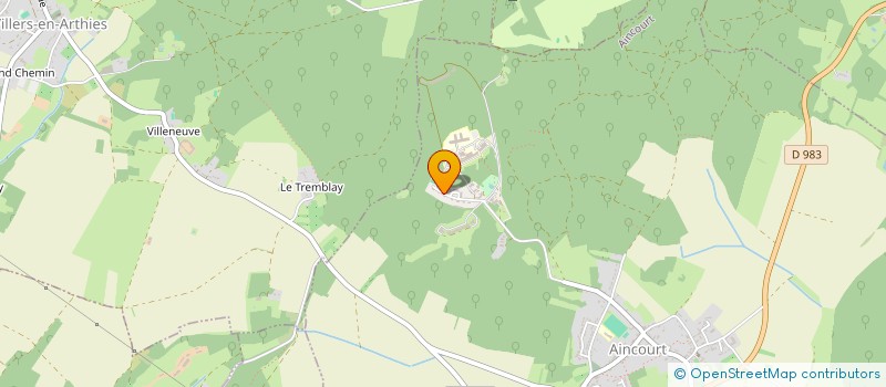 localisation de l'entreprise PASCAL VIDALIE - ARCHITECTE  AINCOURT