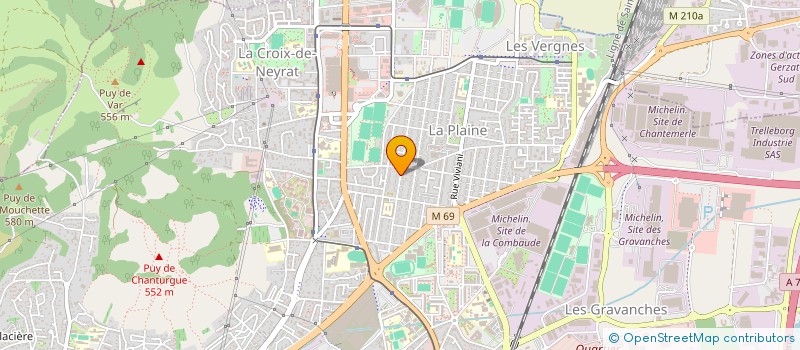 localisation de l'entreprise PASCAL VINCENT BIB  CLERMONT-FERRAND