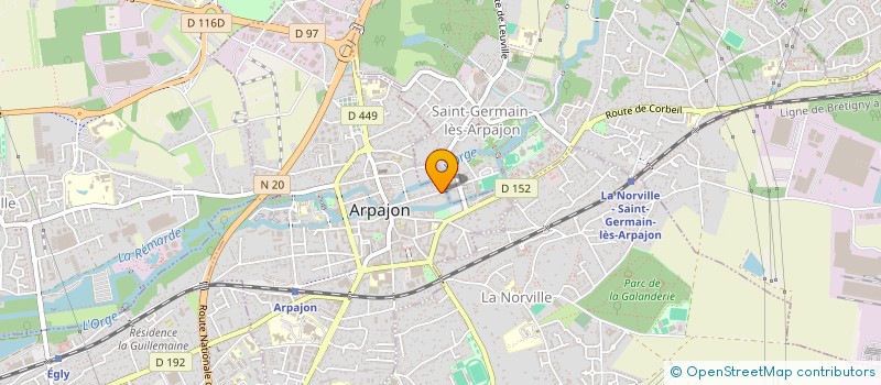 localisation de l'entreprise PASCAL WOITIER CONSEIL à ARPAJON