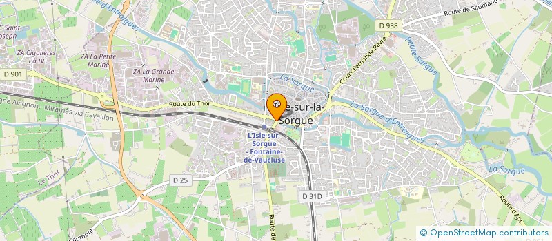 localisation de l'entreprise PASCALE BONNEFOND à L'ISLE-SUR-LA-SORGUE