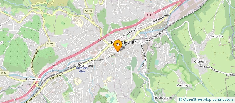 localisation de l'entreprise PASCALE COIFFURE  RIVE-DE-GIER