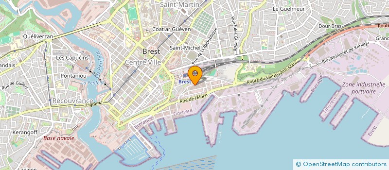 localisation de l'entreprise PASCALE FINANCES à BREST