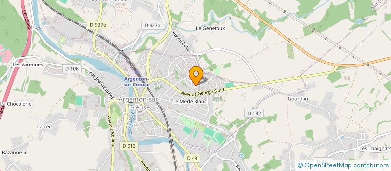 localisation de l'entreprise PASCALE MIDY-BREC à ARGENTON-SUR-CREUSE