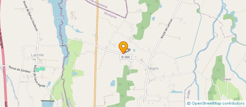 localisation de l'entreprise PASCALIN  SEGOS