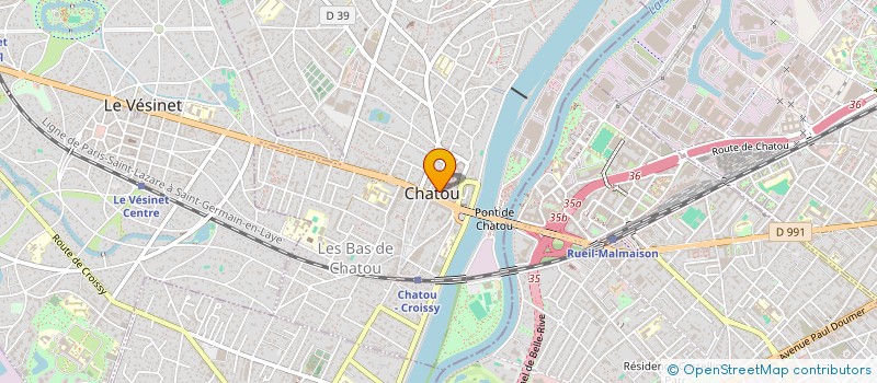 localisation de l'entreprise PASCALINE à CHATOU