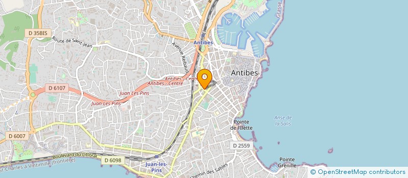 localisation de l'entreprise PASCALINE à ANTIBES