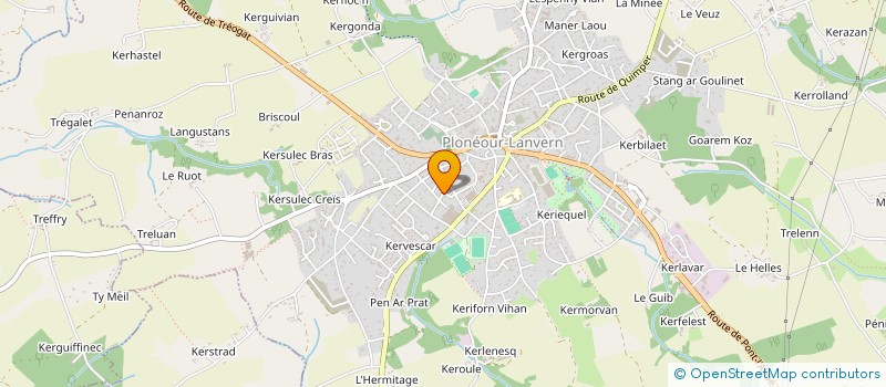 localisation de l'entreprise PASCALINE  PLONEOUR-LANVERN