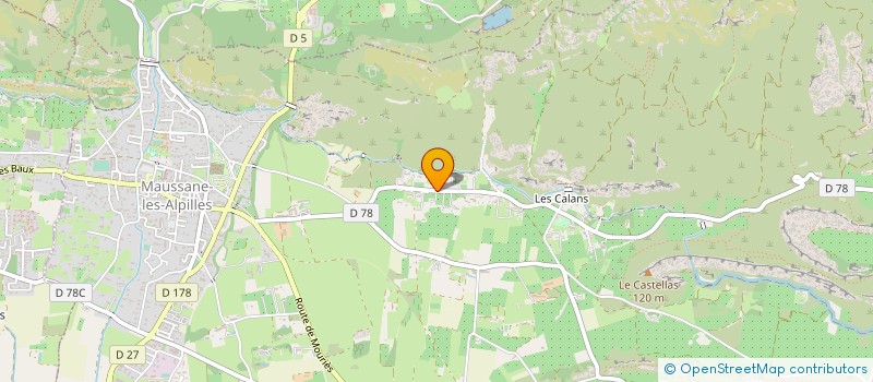 localisation de l'entreprise PASCALINE PERRIN SARL à MAUSSANE-LES-ALPILLES