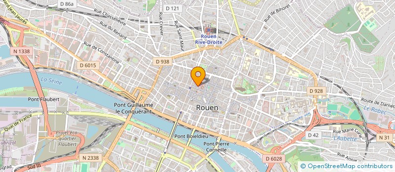 localisation de l'entreprise PASCALINE RESTAURANTS SA à ROUEN