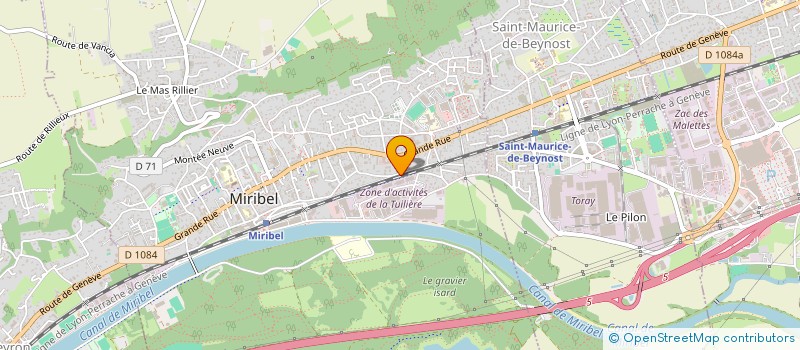 localisation de l'entreprise PASCALU DEVELOPPEMENT à MIRIBEL