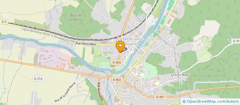 localisation de l'entreprise PASCARI TRAVAUX & RENOVATION à LA FERTE-SOUS-JOUARRE
