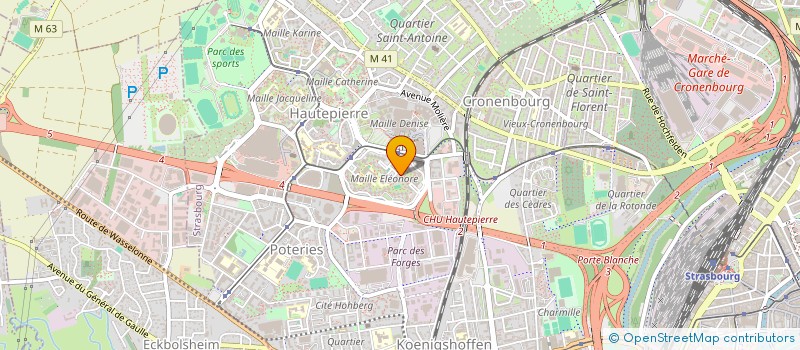 localisation de l'entreprise PASCHER à STRASBOURG