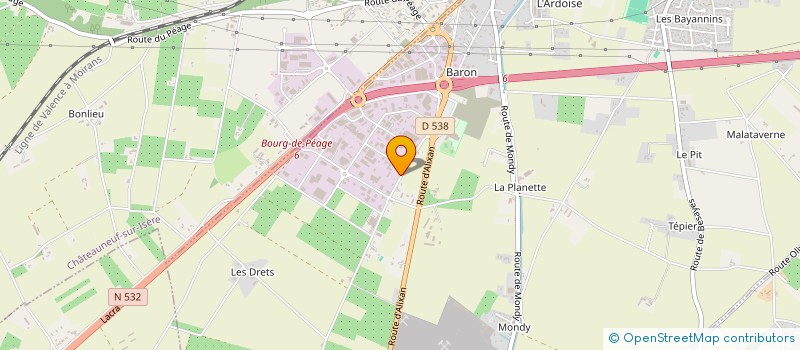 localisation de l'entreprise PASCHMINA  BOURG-DE-PEAGE