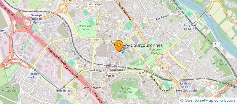 localisation de l'entreprise PASCOAL-CHAMBEYRON-BERTAULT  EVRY-COURCOURONNES