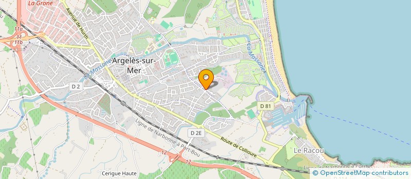 localisation de l'entreprise PASCOLAF IMMO à ARGELES-SUR-MER