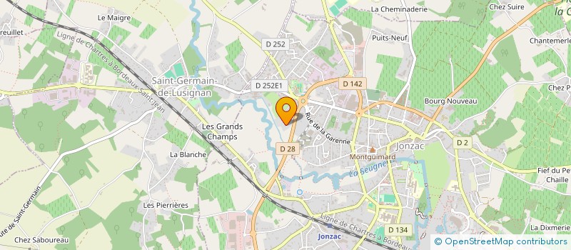 localisation de l'entreprise PASCOR à JONZAC