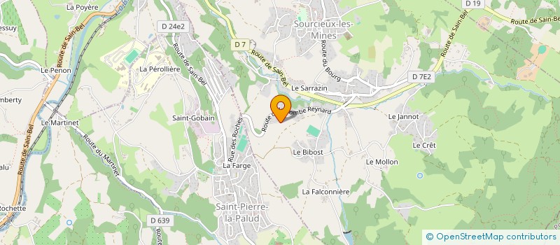 localisation de l'entreprise PASCORME  SOURCIEUX-LES-MINES