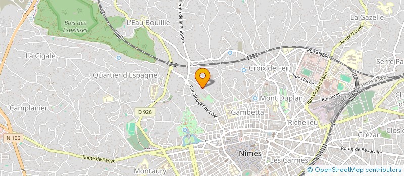 localisation de l'entreprise PASCUAL ARCHITECTE  NIMES