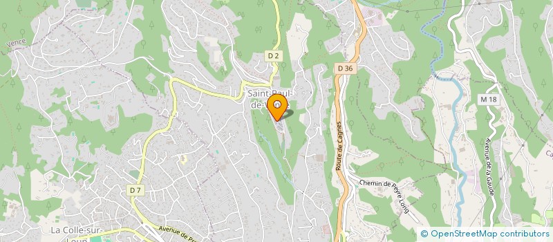 localisation de l'entreprise PASCUAL-LEANDRI IMMOBILIER à SAINT-PAUL-DE-VENCE